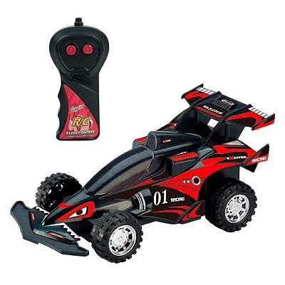 Carro Controle Remoto F Racing - Preto - DM Toys
