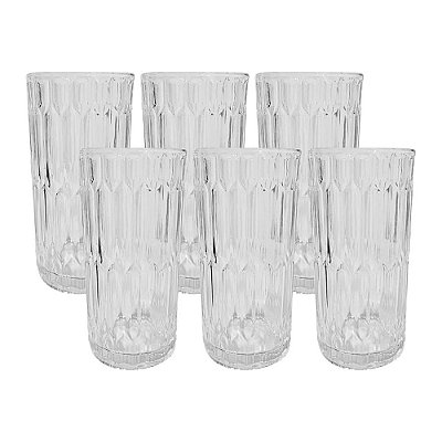 Jogo de Copos Long Drink Majestic 385ml - 6 peças - Mimo Style