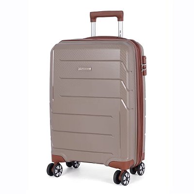 Mala de Viagem Bordo Provença 20'' - Champanhe - Polo King