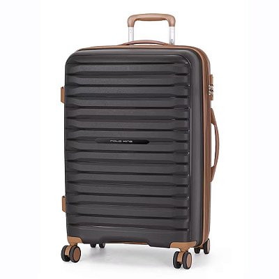 Mala de Viagem Média com Expansor La Paz Chumbo - 24'' - Polo King