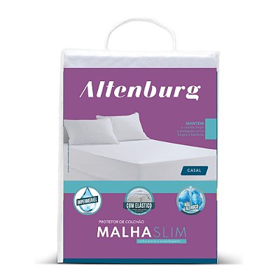 Protetor de Colchão Impermeável Malha Slim - Casal - Altenburg