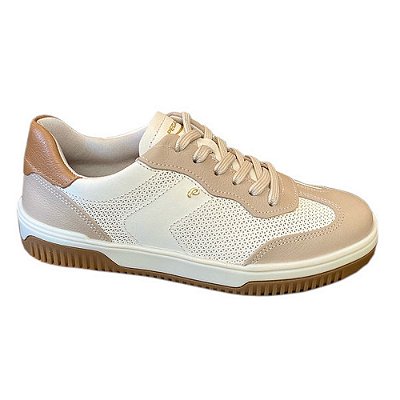 Tênis Feminino Casual Recortes - Bege/Caramelo - Pegada