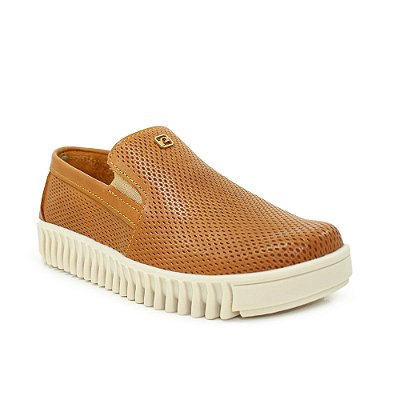 Tênis Feminino Slip On - Caramelo - Pegada