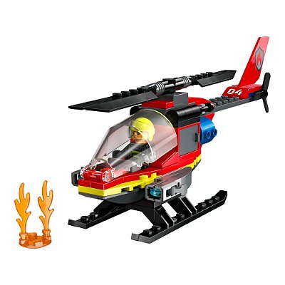 Lego City - Helicóptero dos Bombeiros - 85 Peças - Lego