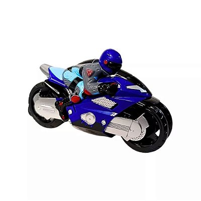 Moto Lançadora Express Wheels - Azul - Multikids