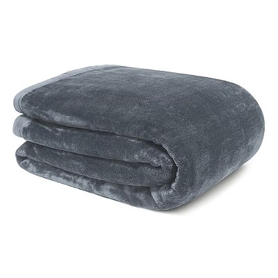 Cobertor Neo Flannel 600g/m² Queen - Cinza - Camesa