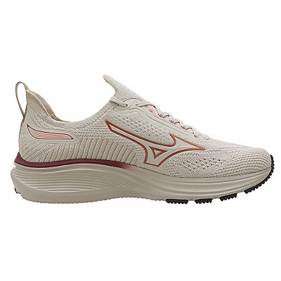 Tênis de Corrida Feminino Cool Ride 3 - Bege/Rosa - Mizuno