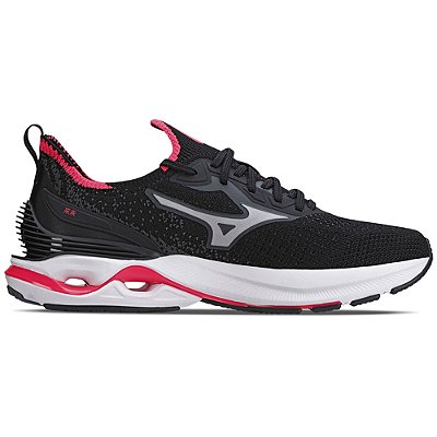 Tênis de Corrida Feminino Wave Mirai 6 - Preto/Rosa - Mizuno
