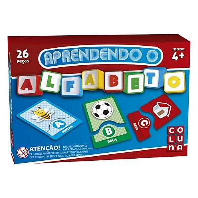 Jogo Aprendendo o Alfabeto - 26 Peças - Coluna