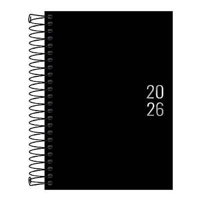 Agenda Diária Napoli Espiral 2026 - Preto - Tilibra