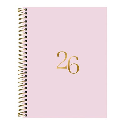 Agenda Executiva Vanilla Diária 2026 - Rosa - Tilibra