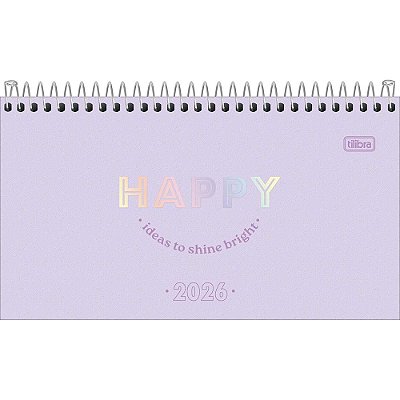 Agenda de Bolso Happy 2026 - Lilás - Tilibra