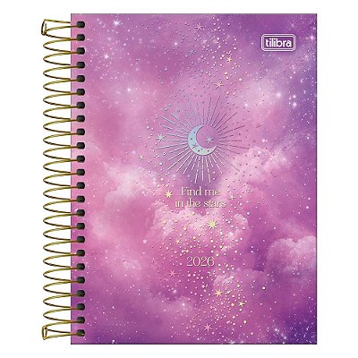 Agenda Espiral Diária Magic 2026 - Lua Minguante - Tilibra