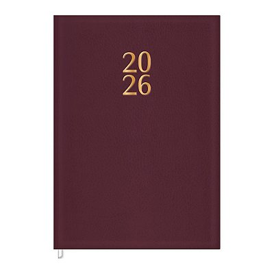 Agenda Executiva Torino Costurada Diária 2026 - Vinho - Tilibra