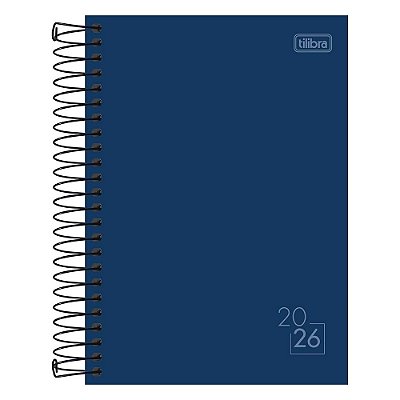 Agenda Espiral Diária Spice 2026 - Azul - Tilibra