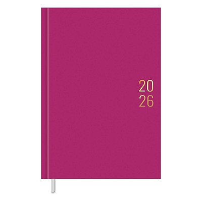 Agenda Executiva Costurada Diária Napoli 2026 - Rosa - Tilibra