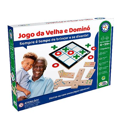 Jogo da Velha e Dominó Tempo de Brincar Linha Sênior - Pais e Filhos
