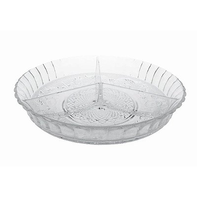 Petisqueira de Vidro Victorian 30cm - Trio - Mimo Style