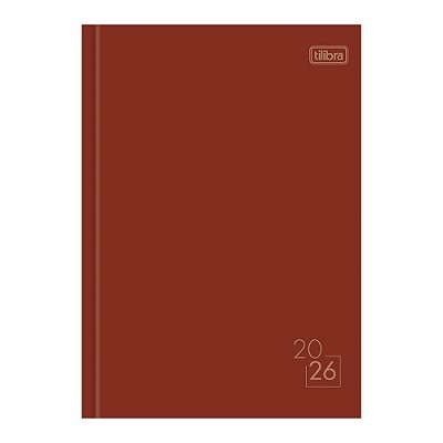 Agenda Costurada Diária Spice 2026 - Vermelho - Tilibra
