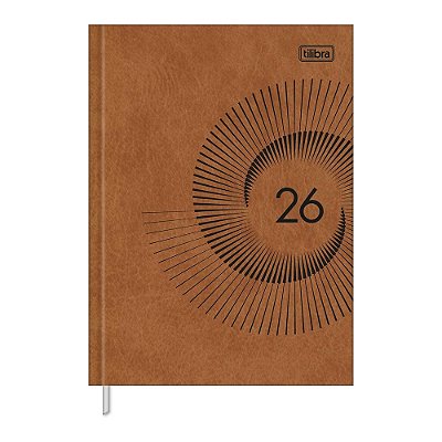 Agenda Executiva Costurada Master Prátika 2026 - Terracota - Tilibra