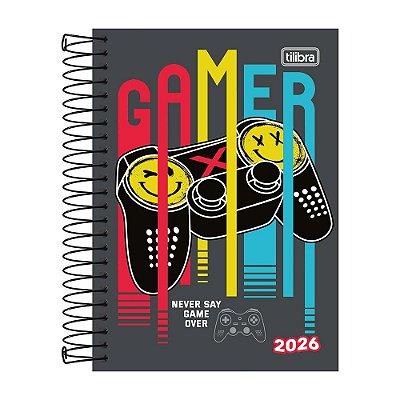 Agenda Espiral Diária Spice 2026 - Gamer - Tilibra