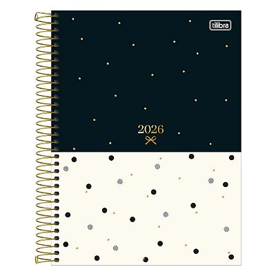 Agenda Espiral Diária West Village 2026 Grande - Duo Poá - Tilibra