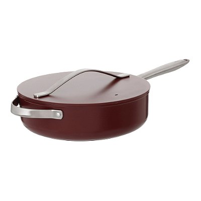 Frigideira com Tampa Giulia Aço Inox Bordô - 28cm - 4,6L - Fracalanza