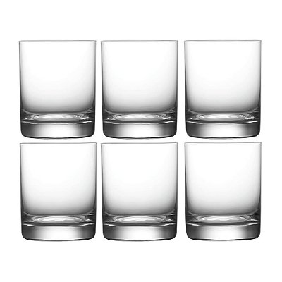Jogo de Copos Baixos Vital em Vidro - 400ml - 6 Peças - Fracalanza