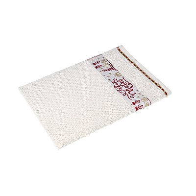 Pano de Copa Natalino - Feliz Natal Off White - Cavhome