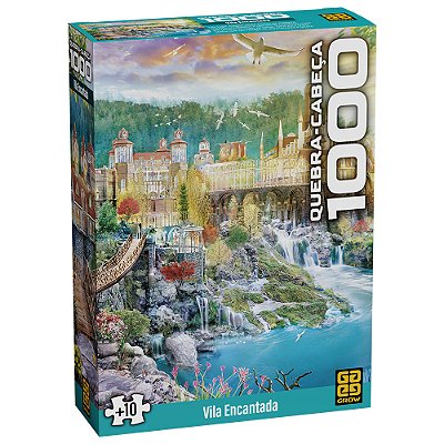 Quebra-Cabeça Vila Encantada - 1000 Peças - Grow