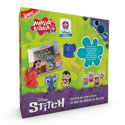 Massa De Modelar e Livro O Dia de Stitch Na Escola - Estrela