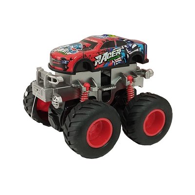 Monster Truck Off Road - Vermelho/Preto - Braskit