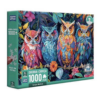 Quebra-Cabeça Coruja Místicas - 1000 Peças - Toyster