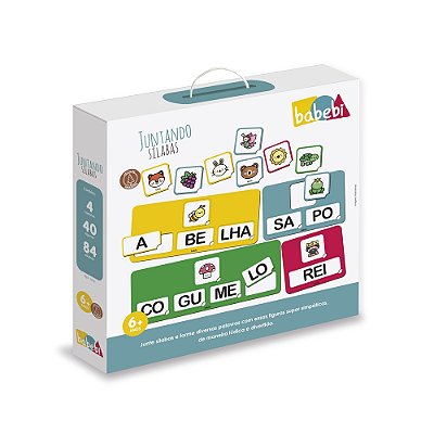 Jogo Infantil Pedagógico Juntando Sílabas - Babebi
