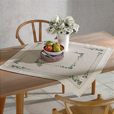 Toalha de Mesa Renova Clean 78x78 - Botânica - Dohler