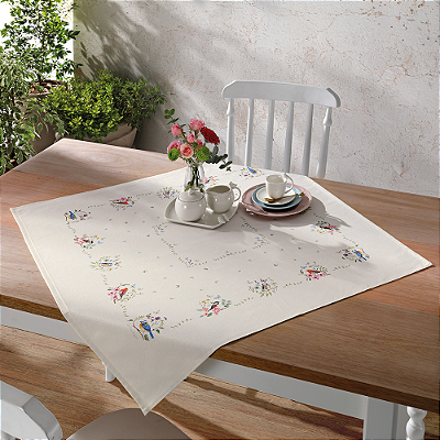 Toalha de Mesa Renova Clean 78x78 - Jardim - Dohler