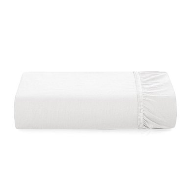 Lençol Com Elástico Tom 200 Fios King - Branco - Karsten