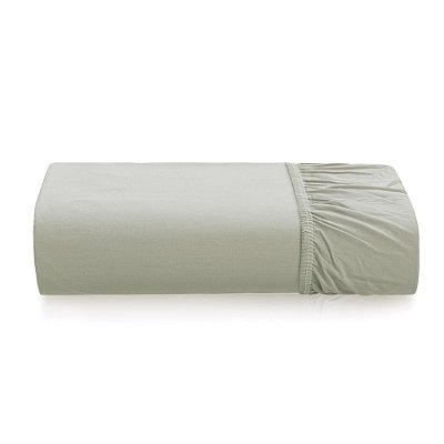 Lençol Com Elástico Tom 200 Fios King - Salvia - Karsten
