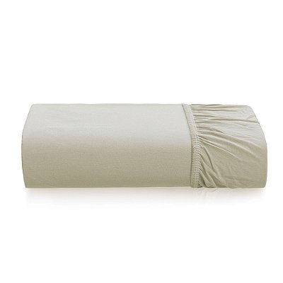 Lençol Avulso com Elástico Tom 200 Fios Casal - Salvia - Karsten