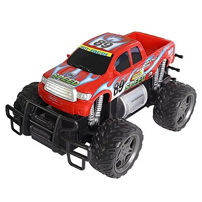 Carrinho de Controle Remoto Giant Four Pick-Up - Vermelho - CKS Toys