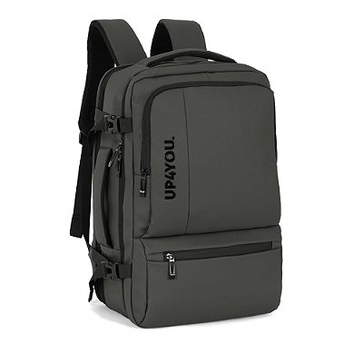 Mochila para Notebook Casual Expansiva - Chumbo - Up4You