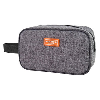 Necessaire c/ Alça Lateral Vibe - Cinza - Jacki Design