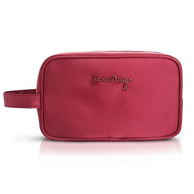 Necessaire c/ Alça Lateral Premium - Vinho - Jacki Design