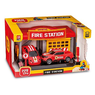 Estação Corpo de Bombeiros Play City Fire Station - BS Toys