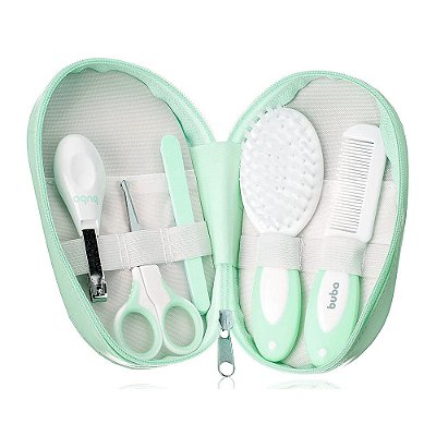Kit de Cuidados c/ Estojo 9 Peças - Verde - Buba
