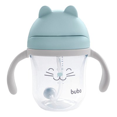Copo Com Alça Gatinho - Azul - Buba