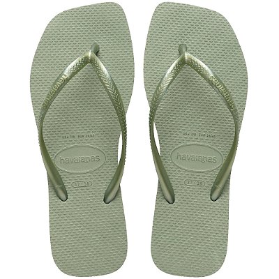 Chinelo Feminino Slim Square - Cinza Esverdeado - Havaianas