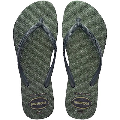 Chinelo Feminino Slim Gloss - Verde Oliva - Havaianas