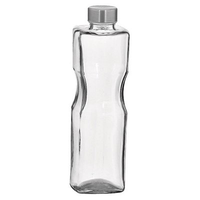 Garrafa Quadrada Flesh de Vidro - Mimo Style