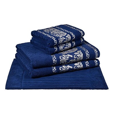 Jogo de Toalhas Banhão Ibiza - Marinho - Caviquoli